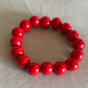 Plunder Red Beaded Bracelet